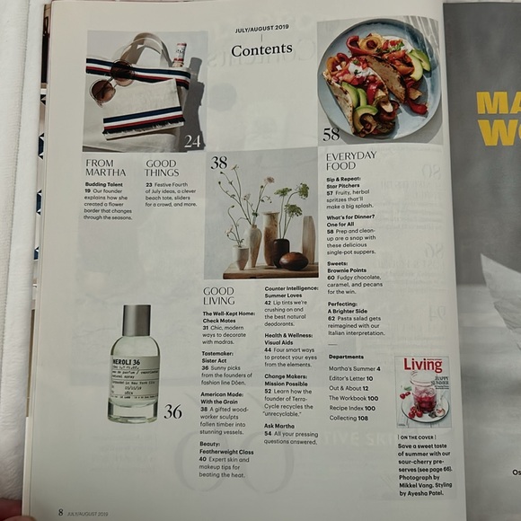 July / August 2019 Issue Martha Stewart Living Magazine - Picture 3 of 16